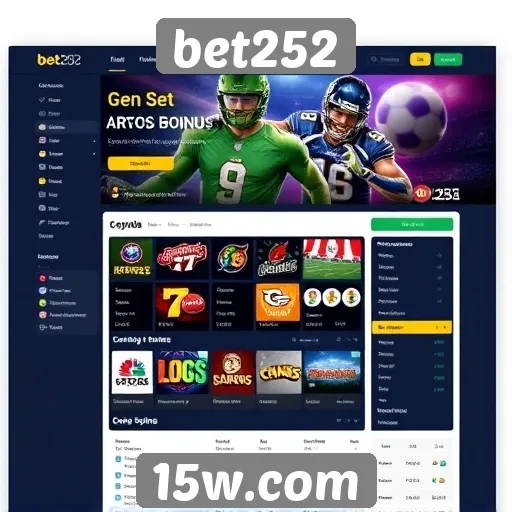 Interface do usuário do site bet252 é intuitiva